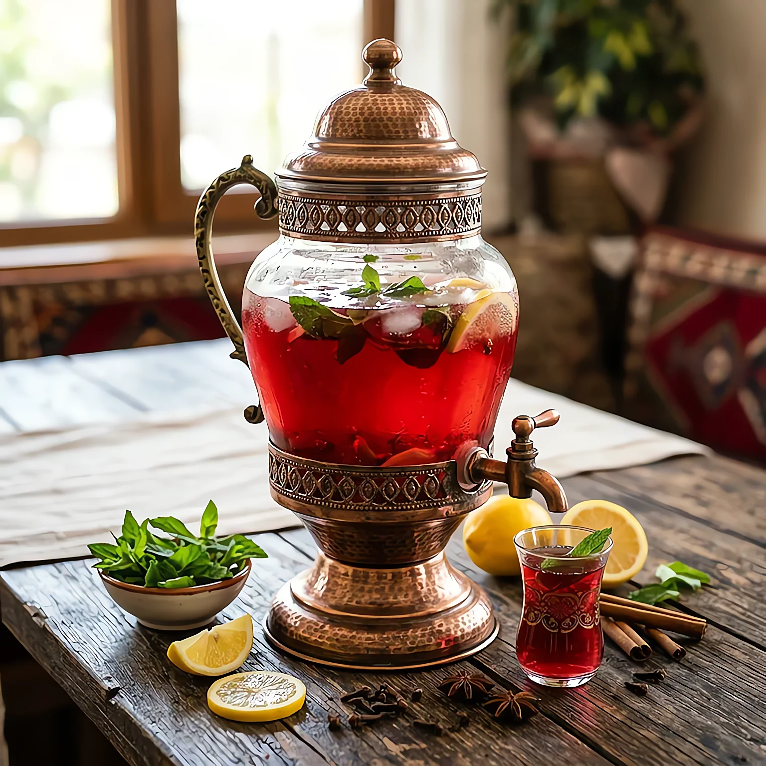 Geleneksel Osmanlı şerbeti sebili