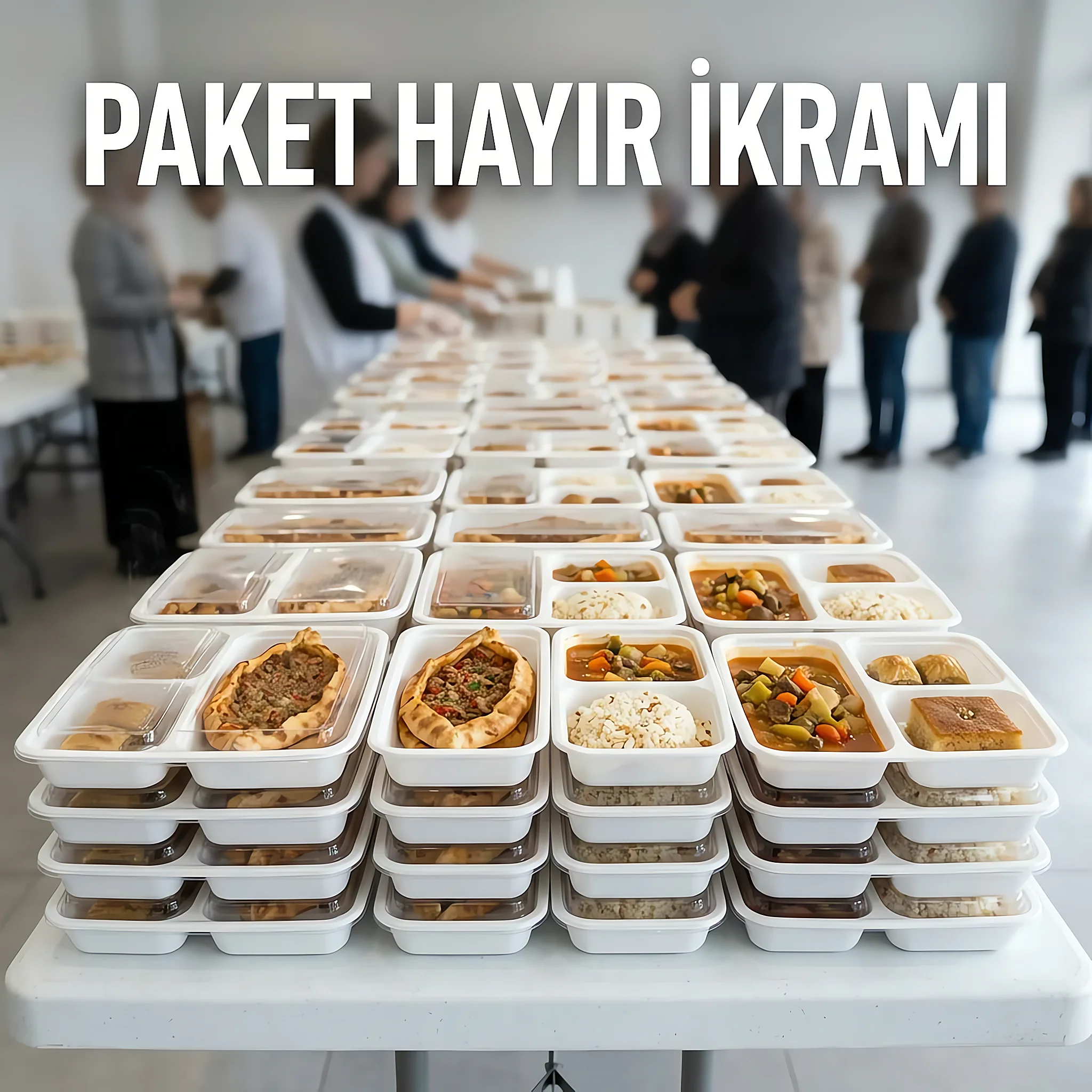Tüm Türkiye'den vekaleten paket hayır yemeği siparişi dağıtım süreci